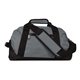 a gray travel jr. two - tone duffle bag