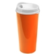 aerial view a white lid & orange cup the roadmaster - 20 oz travel tumbler with auto sip lid, image 2 of 2