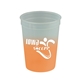 aerial view a frost to orange 12 oz cups on the go cool color changing mood cup, image 2 of 2