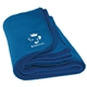 a royal blue fleece pet blanket