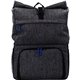 aerial view a blue x line emblem backpack cooler combo, image 1 of 2