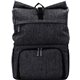 aerial view a gray x line emblem backpack cooler combo, image 1 of 2