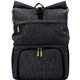 aerial view a green x line emblem backpack cooler combo, image 1 of 2