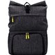 aerial view a yellow x line emblem backpack cooler combo, image 1 of 2