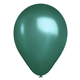 a green 9 metallic latex balloons