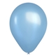 a sky blue 9 metallic latex balloons