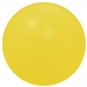 a yellow 3 squeaky dog toy ball