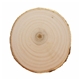 aerial view a wood brown natural tree bark coaster, image 1 of 2