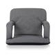 aerial view a heathered gray ventura portable reclining stadium seat, image 1 of 13