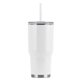 aerial view a white reduce(r) 34 oz cold1 tumbler, full color digital, image 1 of 2