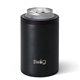 aerial view a matte black swig(r) 12 oz combo can bottle cooler, laser, premium, image 1 of 4