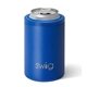 aerial view a matte royal swig(r) 12 oz combo can bottle cooler, laser, premium, image 1 of 2