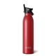 aerial view a matte crimson swig(r) 20 oz matte bottle with flip and sip lid, laser, standard, image 1 of 2