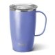 aerial view a matte hydrangea swig(r) 18 oz insulated matte mug, laser, standard, image 1 of 2