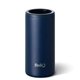 aerial view a matte navy swig(r) 12 oz skinny matte can cooler, full color digital, image 1 of 2