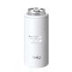 a matte white swig(r) 12 oz skinny matte can cooler, laser, premium