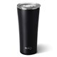 aerial view a matte black swig(r) 22 oz matte tumbler, full color digital, image 1 of 2