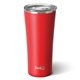 aerial view a matte red swig(r) 22 oz matte tumbler, full color digital, image 1 of 2