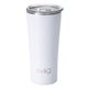 aerial view a matte white swig(r) 22 oz matte tumbler, full color digital, image 1 of 2