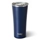 aerial view a matte navy swig(r) 22 oz matte tumbler, full color digital, image 1 of 2