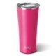 aerial view a matte hot pink swig(r) 22 oz matte tumbler, full color digital, image 1 of 2