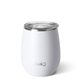 aerial view a matte white swig(r) 14 oz matte stemless wine cup, image 1 of 2