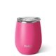 aerial view a matte hot pink swig(r) 14 oz matte stemless wine cup, image 1 of 2