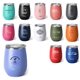 a group of swig(r) 14 oz matte stemless wine cup