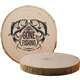 a group of natural tree bark coaster