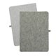 aerial view a grey recycled two tone notebook, image 1 of 2