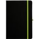 aerial view a green accent notebook w / loop closure, image 1 of 2