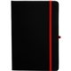 aerial view a red accent notebook w / loop closure, image 1 of 2