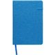aerial view a blue recycled heathered notebook, image 1 of 2