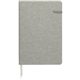 aerial view a grey recycled heathered notebook, image 1 of 2