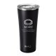 aerial view a matte black swig(r) 22 oz matte tumbler, laser, premium, image 2 of 2