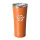aerial view a matte orange swig(r) 22 oz matte tumbler, laser, premium, image 2 of 2