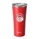 aerial view a matte red swig(r) 22 oz matte tumbler, laser, premium, image 2 of 2