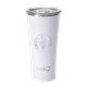 aerial view a matte white swig(r) 22 oz matte tumbler, laser, premium, image 2 of 2