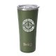 aerial view a olive green swig(r) 22 oz matte tumbler, laser, premium, image 2 of 2