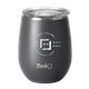 aerial view a matte grey swig(r) 14 oz matte stemless wine cup, laser, premium, image 2 of 2