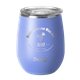 aerial view a matte hydrangea swig(r) 14 oz matte stemless wine cup, laser, premium, image 2 of 2