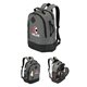 a group of grey polyester madison backpack