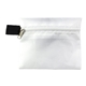 aerial view a white 10 piece antiseptic first aid kit in zipper pouch, image 1 of 2