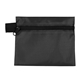 aerial view a black 10 piece antiseptic first aid kit in zipper pouch, image 1 of 2