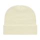 a ivory knit cap with cuff