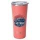 aerial view a coral swig(r) 22 oz matte tumbler, full color digital, image 2 of 2