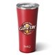 aerial view a matte crimson swig(r) 22 oz matte tumbler, full color digital, image 2 of 2
