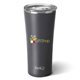 aerial view a matte grey swig(r) 22 oz matte tumbler, full color digital, image 2 of 2