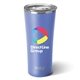 aerial view a matte hydrangea swig(r) 22 oz matte tumbler, full color digital, image 2 of 2