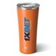 aerial view a matte orange swig(r) 22 oz matte tumbler, full color digital, image 2 of 2